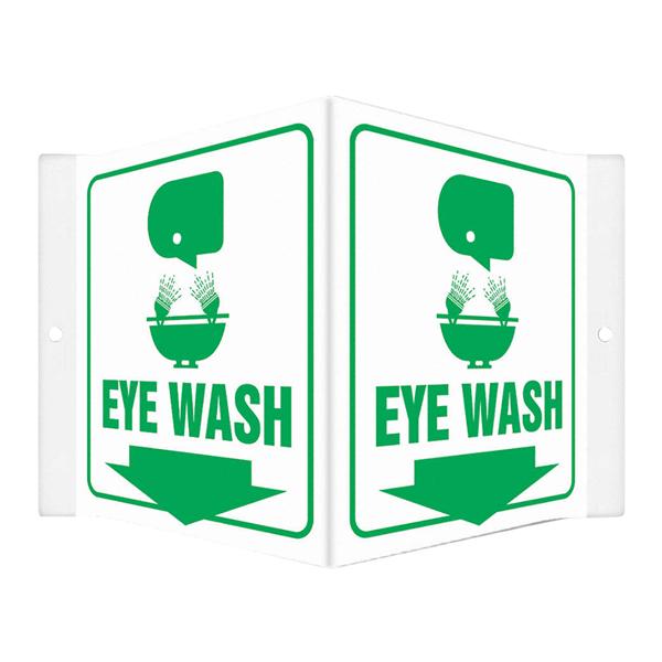 Eyewash and Shower No Header Plastic 6x8-1/2" Mounting Holes Ea
