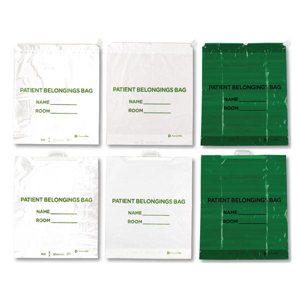 PremierPro Patient Belongings Bag White 18x20