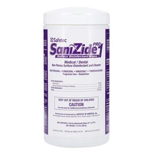 Cleaner & Disinfectant Surface Wipe SafeTec 6 in x 6.75 in Canist...