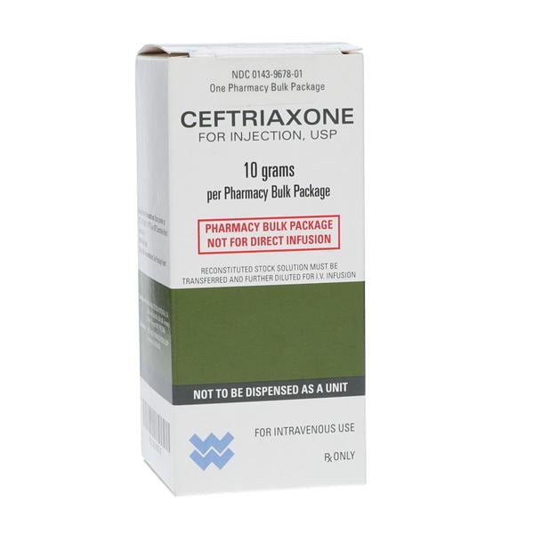 Ceftriaxone Sodium Injection 10gm/vl Powder Pharmacy Bulk Pack Ea...