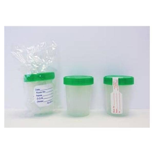 Pneu-Tube Container 90mL Plastic With Tape Seal Sterile Inner Sur...