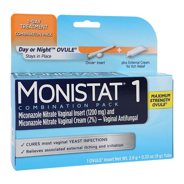 Monistat 1-Day Combo Pack Vaginal Cream 1/Box, 12 BX/CA