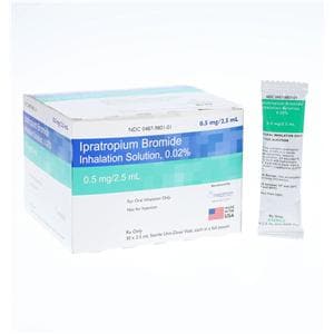 Ipratropium Bromide Inhalation Solution 0.02% Vial 2.5mL Unit Dose 30/Package
