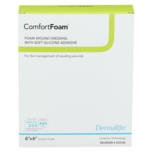 Comfortfoam Border Polyurethane Foam Wound Dressing 6x6" Sterile...