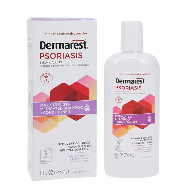 Dermarest Psoriasis Medicated Shampoo/Conditioner 8oz/Bottle, 24...
