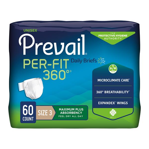 Prevail Per-Fit 360 Incontinence Brief Unisex Adult 58-70" XL Pol...
