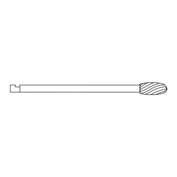 Micro Bur Bone 4.0x9.5mm Oval Ea