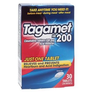 Tagamet H2 Blocker Tablets 200mg 30/Box, 12 BX/CA