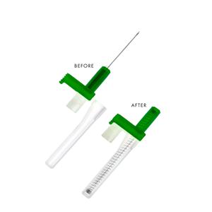 Hypodermic Needle 21gx1" Push Button 400/Ca