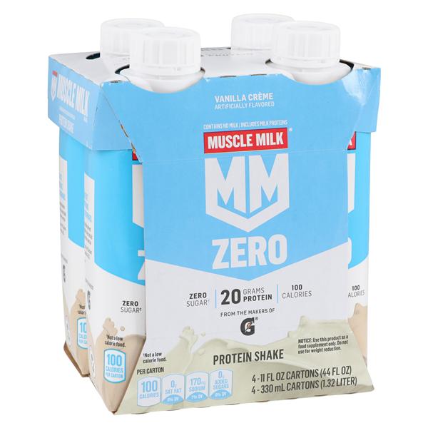 Muscle Milk Protein Shake 100 Calorie Vanilla 11oz Bottle 12/Ca