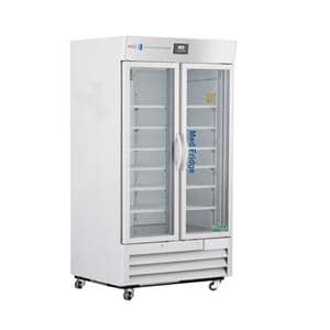 Pharmacy Refrigerator 36 Cu Ft 2 Glass Doors 2C-8C Cycle Defrost...