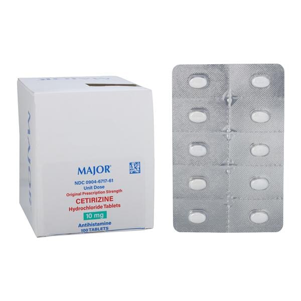 Cetirizine HCL Allergy Oral Tablets 10mg Unit Dose Ea
