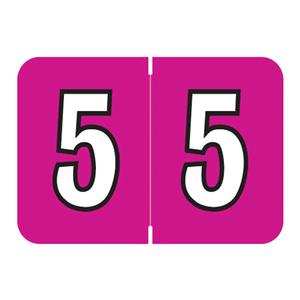 Colwell Jewel Tone "5" Labels 500/Rl