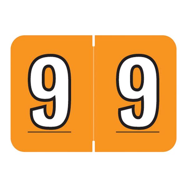 Colwell Jewel Tone "9" Labels 500/Rl