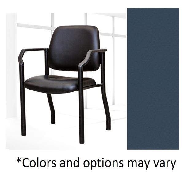 Side Chair Blueridge Black Steel Tube Frame 425lb Capacity Ea