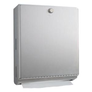 Dispenser Paper Towel Classic Series Stainless Steel Stn W/ Piano-Hinge Ea