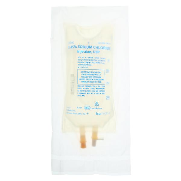Injectable Solution Sodium Chloride 0.45% 250mL Bag 24/Ca