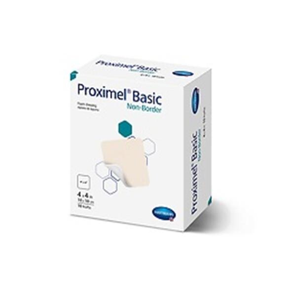 Proximel Basic Foam Wound Dressing 6x6" 3 Layer Sterile Square Non-Adherent Tan