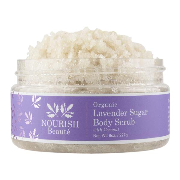 Nourish Beaute Sugar Scrub Lavender Organic Body 8oz/Jr