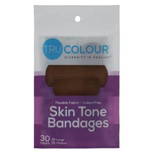 Bandage Cotton/Fabric Large Dark Brown/Black Sterile 30/Bg, 50 BG/CA