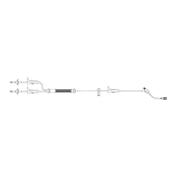Blood Administration Gravity Set CARESITE Injection Site 112" 10Drp 24.8mL 50/Ca