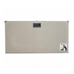 Baby Changing Station Stainless Steel Gray With Mounting Hardware Ea