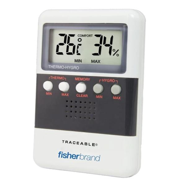 Fisherbrand Laboratory Thermometer/Hygrometer ABS Plastic 0 to 50C Ea