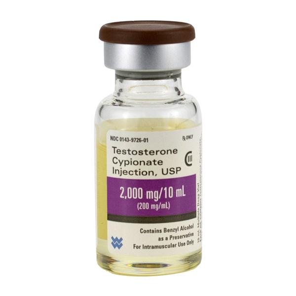 Testosterone Cypionate Injection 200mg/mL MDV 10mL Each