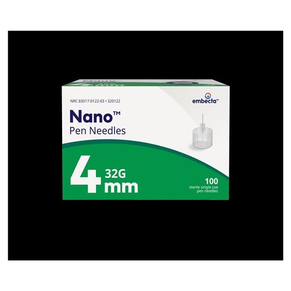 Ultra-Fine Insulin Pen Needle 32gx4mm _ 100/Bx