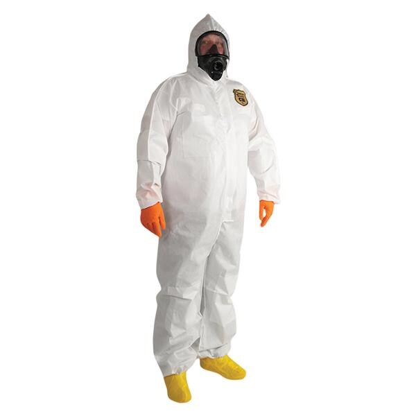 ComfortGuard Disposable Protective Coverall Large White Long Slee...