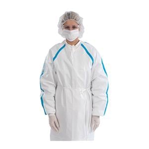 CritiGear Chemotherapy Gown Disposable BloxTech Fabric Adult Size...