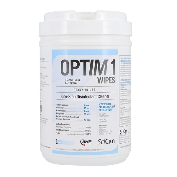 Cleaner & Disinfectant Surface Wipe Optim 1 X-Large 10 in x 10 in...