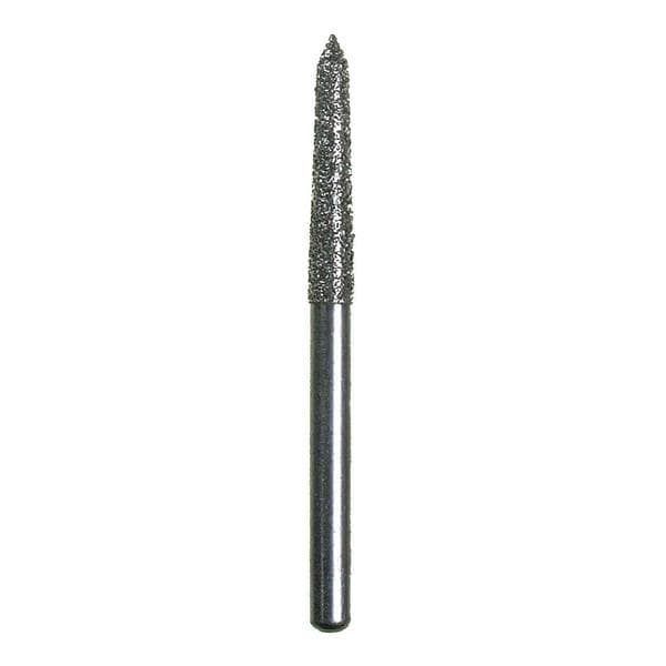 Spring Diamond Bur Single Use Friction Grip 257SC Coarse 25/Pk