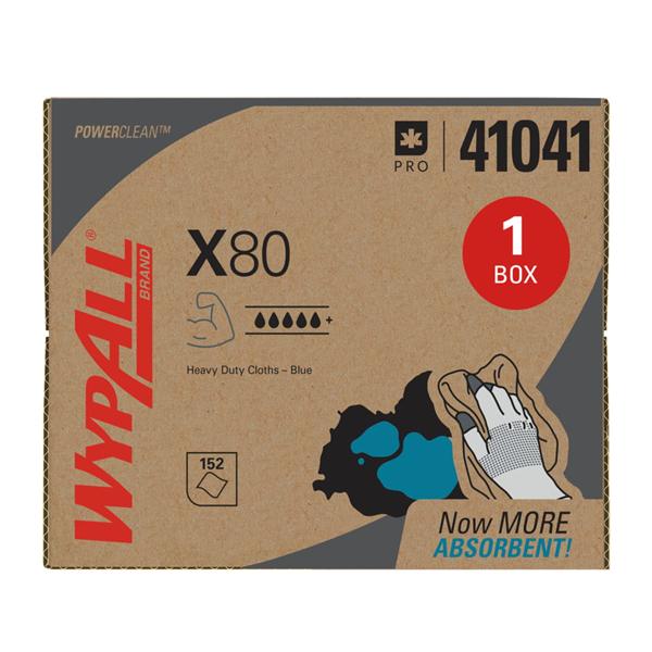 WypAll Wipes Reusable Cloth 11.1 in x 16.8 in Blue 160/Ca