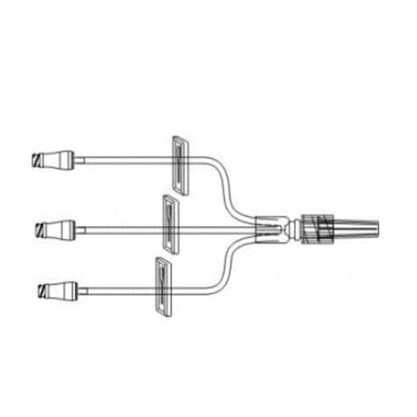 IV Extension Set Priming Volume 0.4mL 6" Rotating Luer Lock 3 Cla...