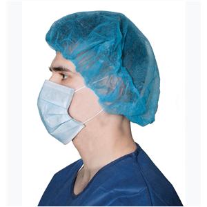 Bouffant Cap One Size Fits Most Blue Non Sterile Disposable Not M...