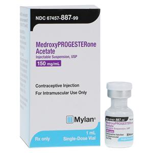 Medroxyprogesterone Acetate Injection 150mg/mL SDV 1mL Each