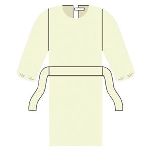 ComfortGuard Isolation Gown AAMI Level 2 SMS Large Blue 10/Bg, 10 BG/CA