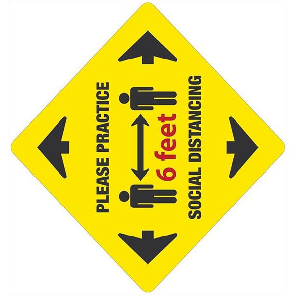 Please Practice Social Distancing Sign Each