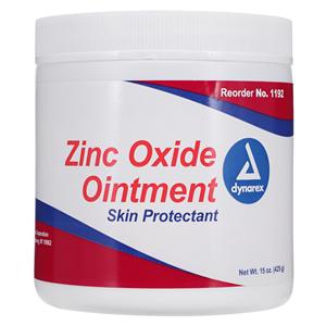 Ointment Zinc Oxide 20% Not made with natural rubber latex 15oz/Jr