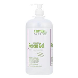 Recens Gel Sanitizer 1000 mL Pump Bottle 62% Ethyl Alcohol Each,...