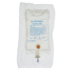 Injectable Solution Dextrose 5%/Water 500mL Bag DEHP-Free Not Mad...