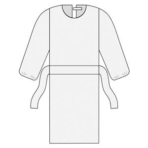ComfortGuard Isolation Gown AAMI Level 2 SMS X-Large Yellow 10/Bg, 10 BG/CA