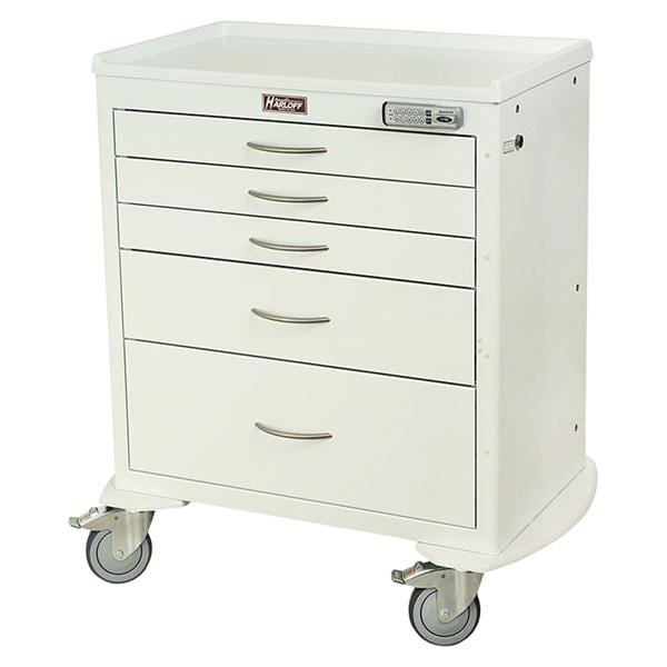 Crash Cart Emergency M-Series 22x36.75x37.25" Steel (5) Drawer El...