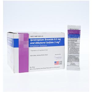 Ipratropium/Albuterol Bromide Inhalation Solution 0.5/3mg Vial 3mL 30/Package