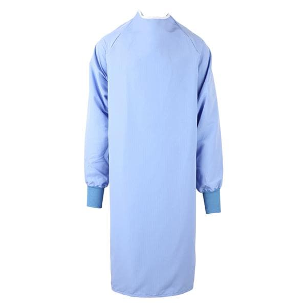 Apron Gown Unisex X-Large Ceil Blue All-Barrier Fabric Fluid Resi...