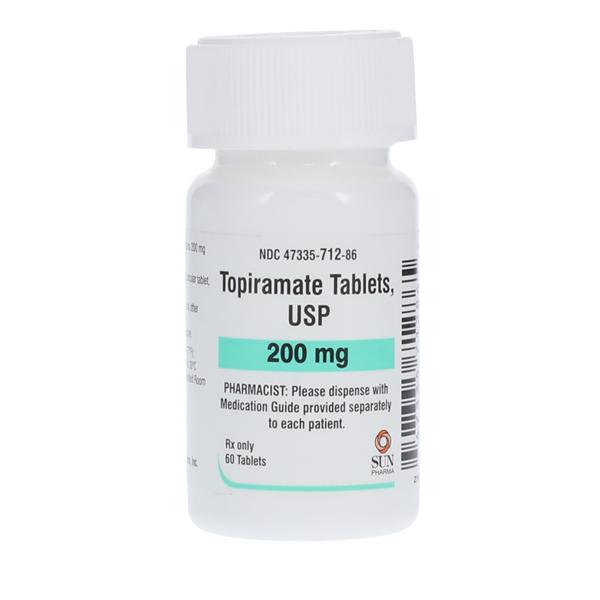 Topiramate Tablets 200mg Bottle 60/Bottle Each
