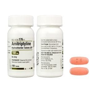 Amitriptyline HCl Tablets 150mg Bottle 100/Bottle Each
