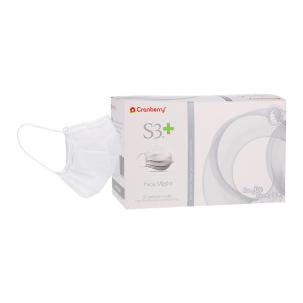 S3+ Mask ASTM Level 3 White Disposable Not Made From Natural Rubb...