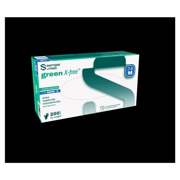 Sempermed Nitrile Exam Gloves X-Large Green Non-Sterile